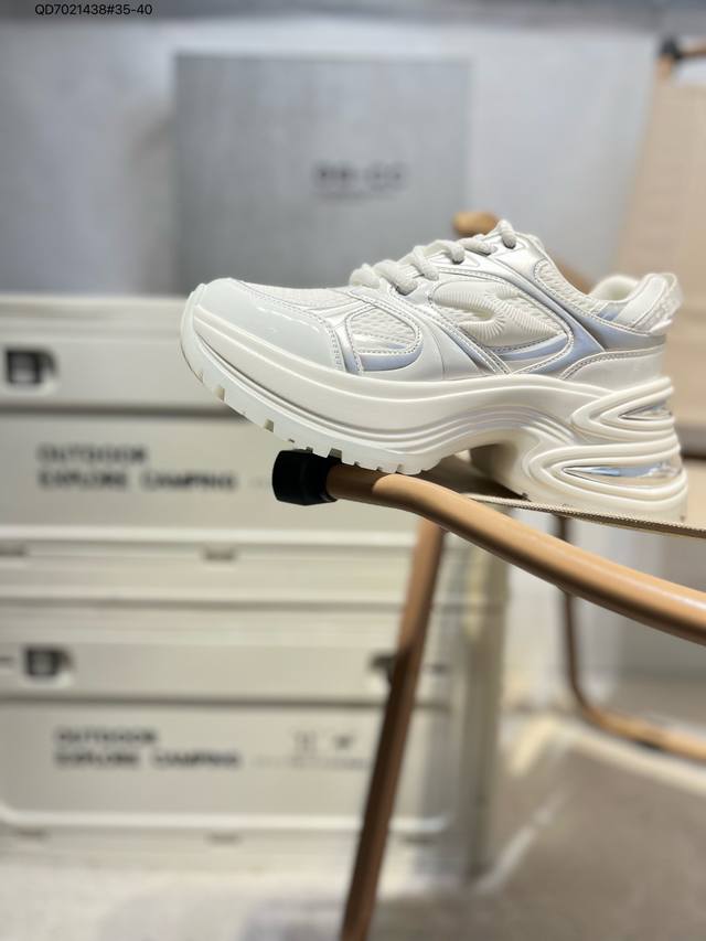 Gg-Cc Chunky Low White Deer Same Style Unique Star New Ggcc Low-Top Retro Thick- Gg-Cc Chunky Low White Deer Same Style Unique Star New Ggcc Low-Top Retro Thick-