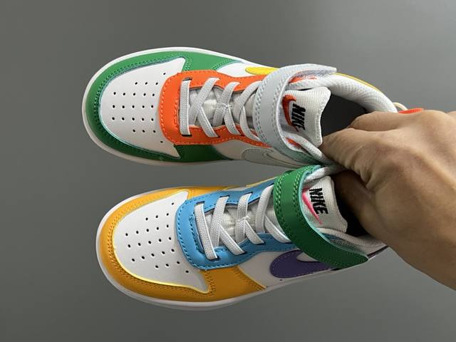 Nk Mini Air Force One Workwear Low-Top Velcro Children's Skate Shoes In White Si Nk Mini Air Force One Workwear Low-Top Velcro Children's Skate Shoes In White Si