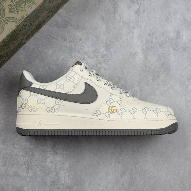 Local core private Nike Air Force 1'07 Low Gucci co-branded pattern gray hook Ai Local core private Nike Air Force 1'07 Low Gucci co-branded pattern gray hook Ai