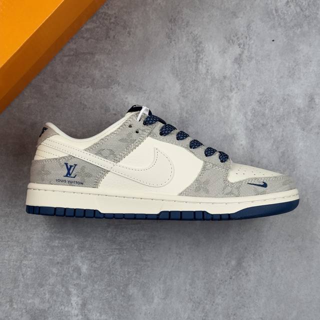 Local core private Nike Sb Dunk Low "Lv joint night blue denim stitching" annive Local core private Nike Sb Dunk Low "Lv joint night blue denim stitching" annive