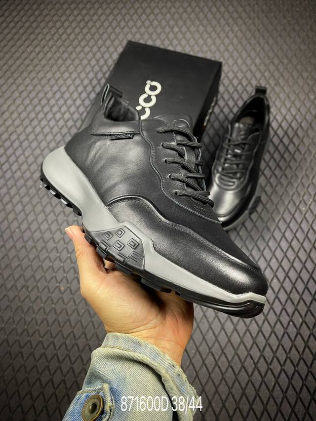 Ecco Men's Casual Sports Shoes, Solid Color Splicing, Non-slip and Wear-resistan Ecco Men's Casual Sports Shoes, Solid Color Splicing, Non-slip and Wear-resistan