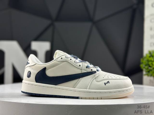 Factory Grade Nike AJ1 Travis Scott X Air Jordan 1 "Reverse Mocha" Low-Top Bask Factory Grade Nike AJ1 Travis Scott X Air Jordan 1 "Reverse Mocha" Low-Top Bask