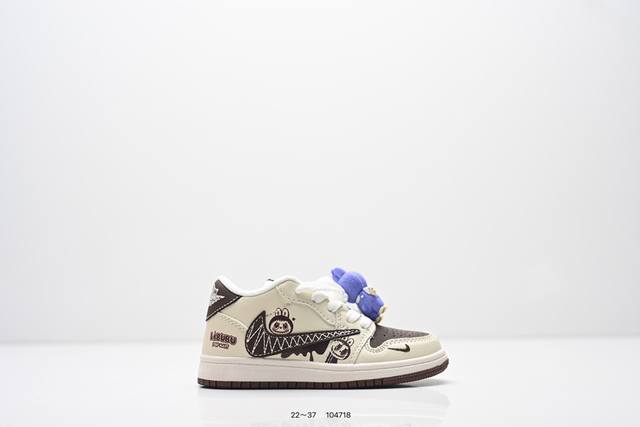 Kids' Shoes: Fashion Elements X Jordan Air Jordan Low Reverse Swoosh "Labubu Co Kids' Shoes: Fashion Elements X Jordan Air Jordan Low Reverse Swoosh "Labubu Co