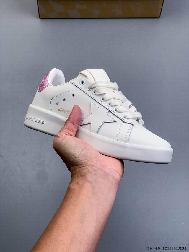 Company Grade! Golden Goose Purestar Hollow-Out Star Casual Round Toe Lace-up Lo Company Grade! Golden Goose Purestar Hollow-Out Star Casual Round Toe Lace-up Lo