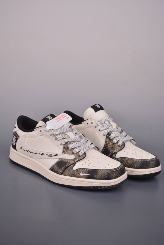 Fragment X Travis Scott X Balenciaga Air Jordan 1 Low Three-Way Collaboration (R Fragment X Travis Scott X Balenciaga Air Jordan 1 Low Three-Way Collaboration (R