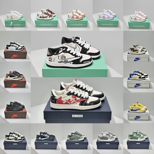 Children's Air Jordan 1 Low AJ1 (Reverse Swoosh) Low-top Casual Retro Sports Sn Children's Air Jordan 1 Low AJ1 (Reverse Swoosh) Low-top Casual Retro Sports Sn
