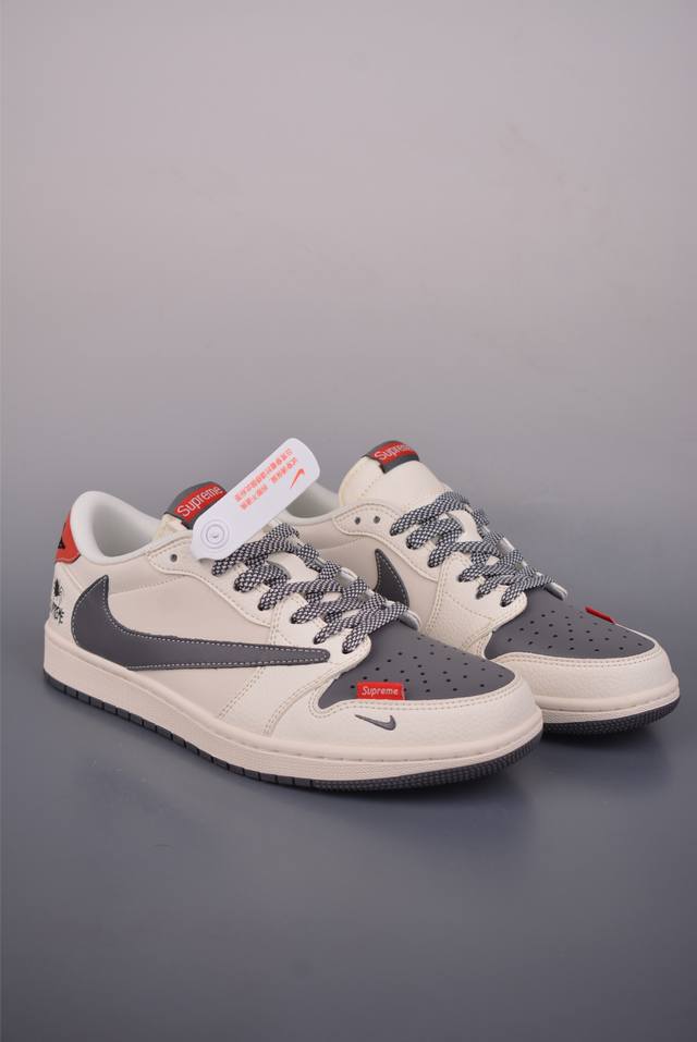 Fragment X Travis Scott X Supreme DDD Air Jordan 1 Low Three-Way Collaboration R Fragment X Travis Scott X Supreme DDD Air Jordan 1 Low Three-Way Collaboration R